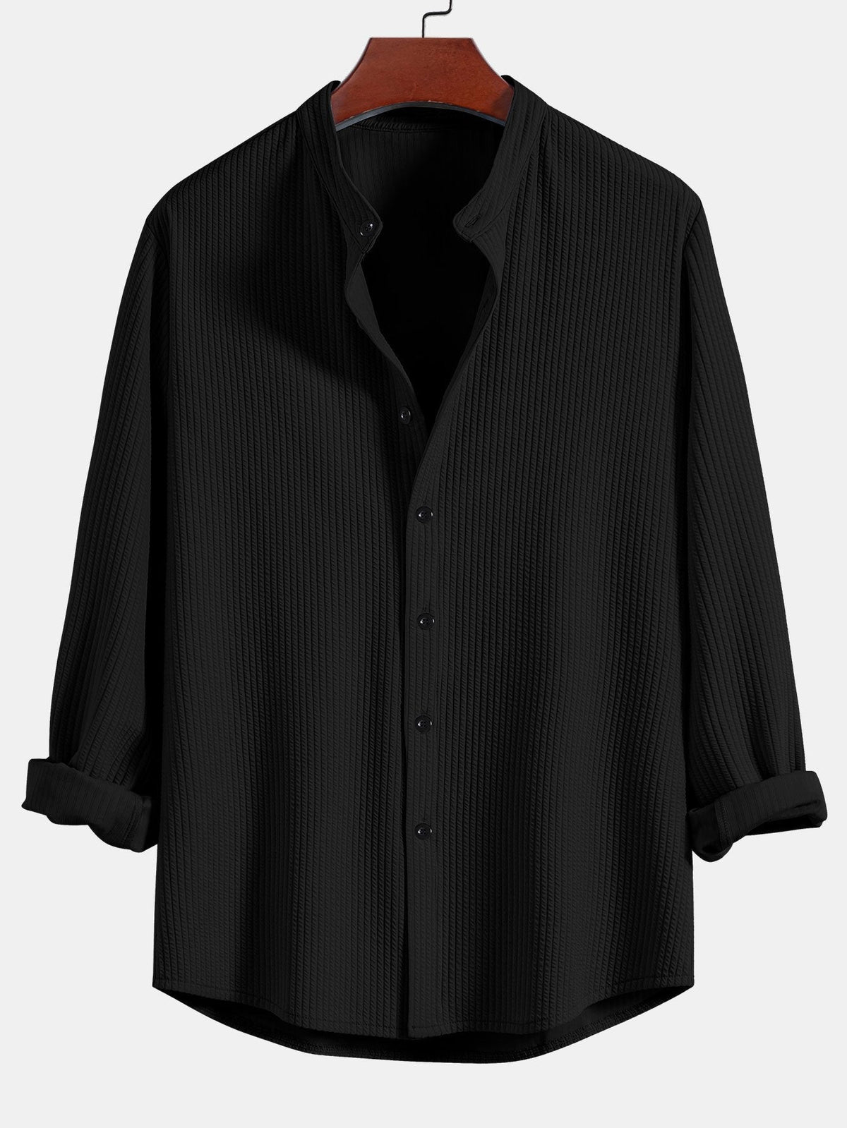 Chemise à manches longues Muscle Fit en tissu bouclé Marco™