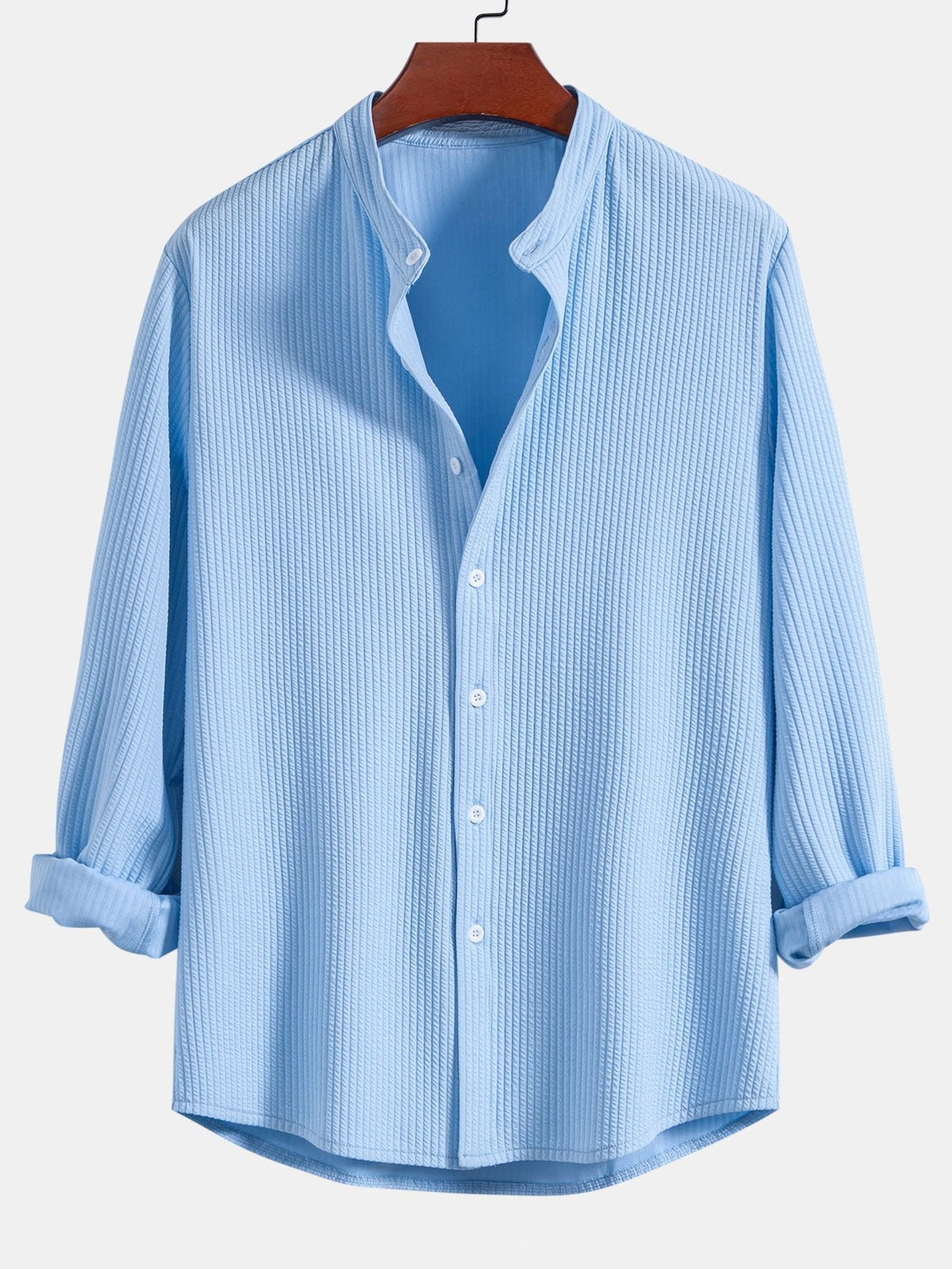 Chemise à manches longues Muscle Fit en tissu bouclé Marco™