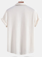 Chemise à boutons en tissu gaufré Regular™