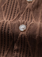 Chemise cubaine en jacquard géométrique Hugo™