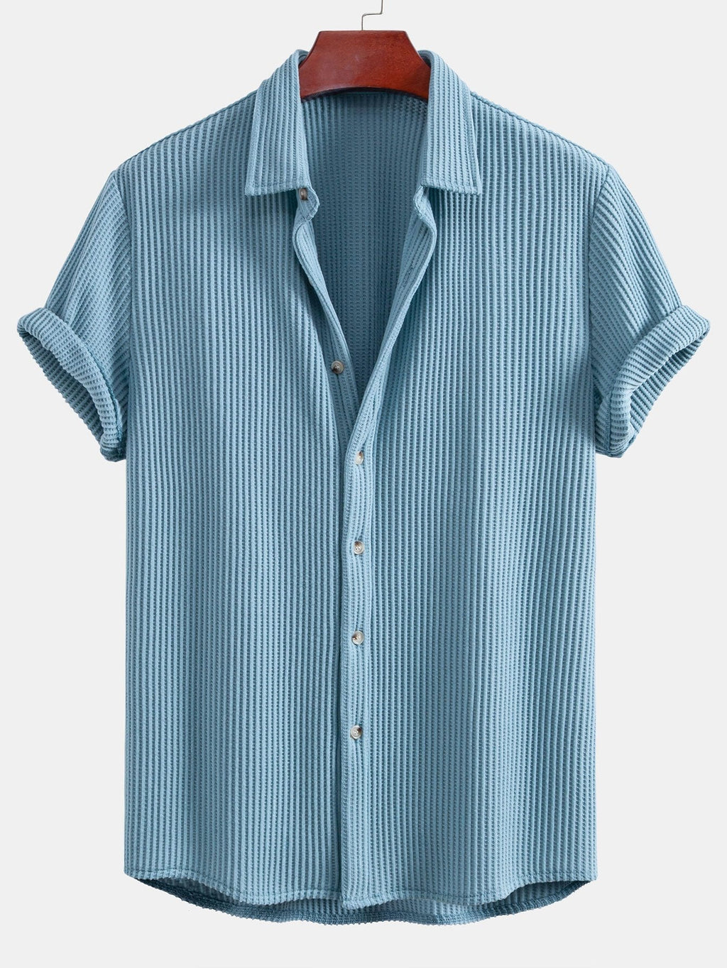 Chemise à boutons en tissu gaufré Regular™