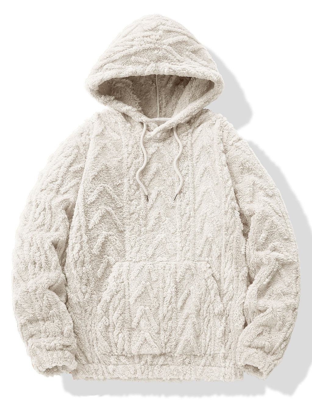 Sweat à capuche en polyester jacquard géométrique™