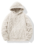 Sweat à capuche en polyester jacquard géométrique™