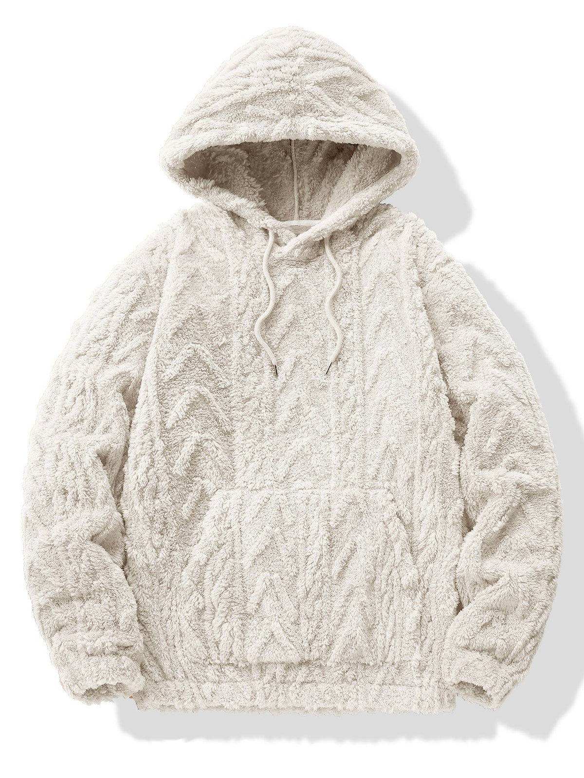 Sweat à capuche en polyester jacquard géométrique™