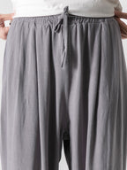 Pantalon large en mélange lin et coton Lorenzo™