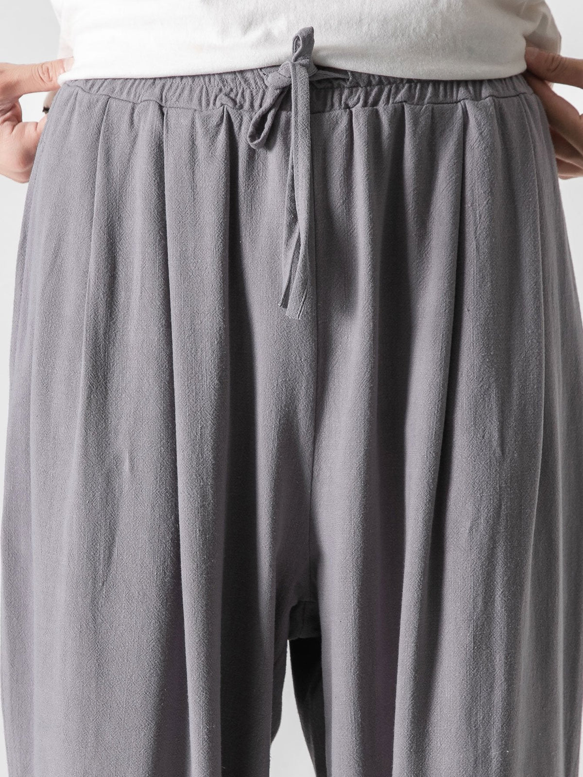 Pantalon large en mélange lin et coton Lorenzo™