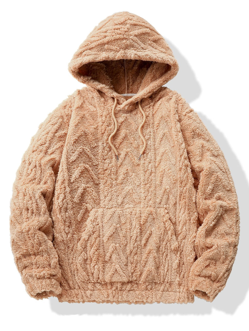 Sweat à capuche en polyester jacquard géométrique™