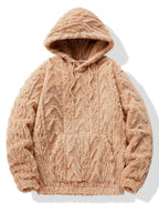 Sweat à capuche en polyester jacquard géométrique™