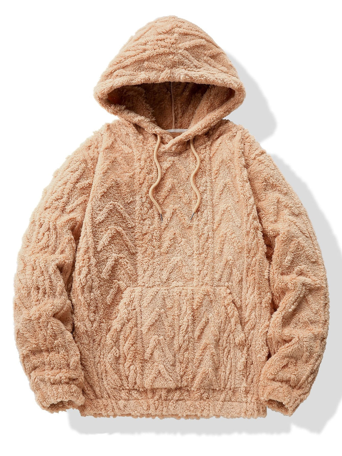 Sweat à capuche en polyester jacquard géométrique™