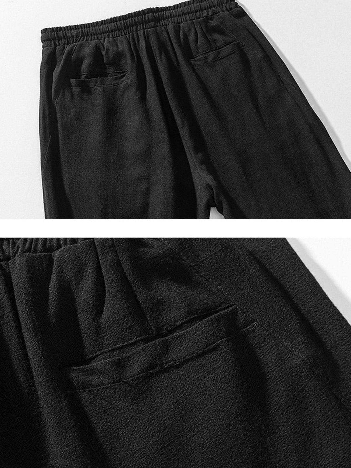 Pantalon sarouel en lin et coton Hugo™