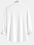 Chemise à manches longues Muscle Fit en tissu bouclé Marco™