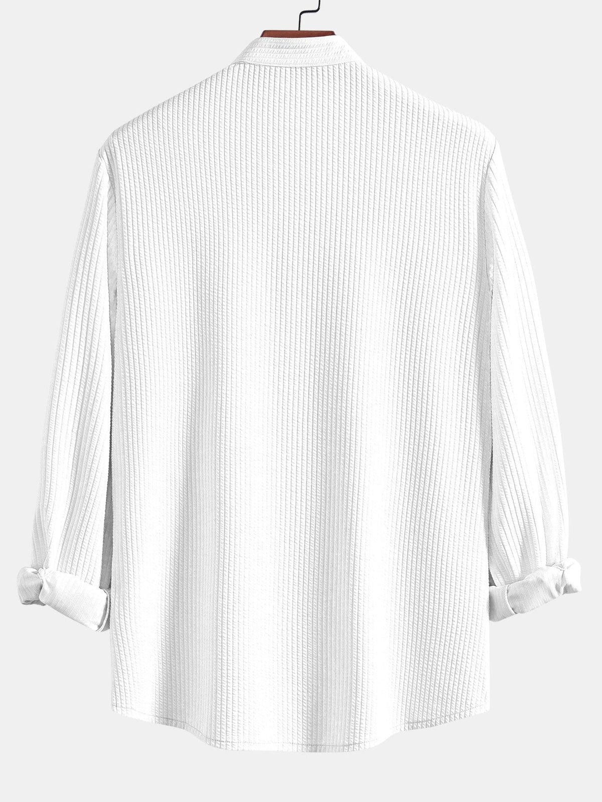 Chemise à manches longues Muscle Fit en tissu bouclé Marco™