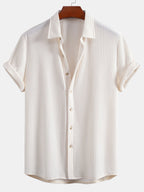 Chemise à boutons en tissu gaufré Regular™