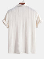 Polo jacquard en polyester et spandex Hugo™