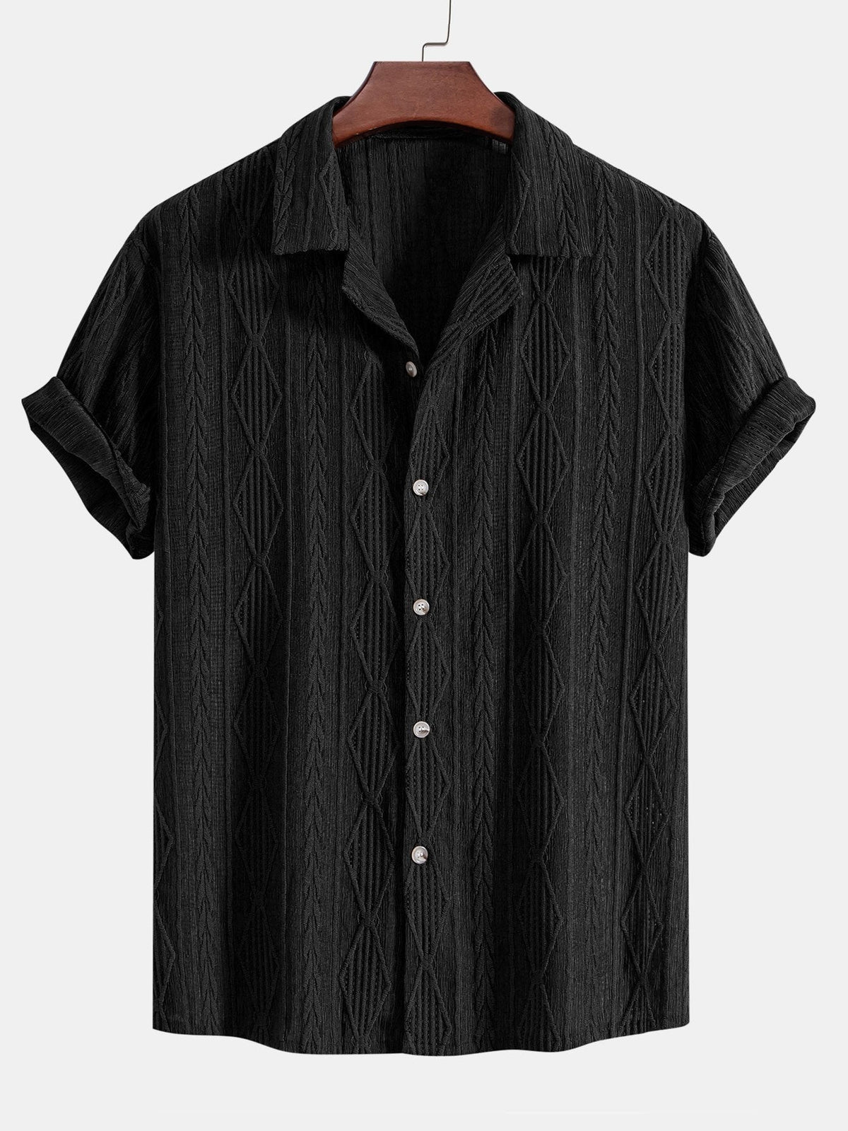 Ensemble chemise cubaine et pantalon en lin Geométrico™
