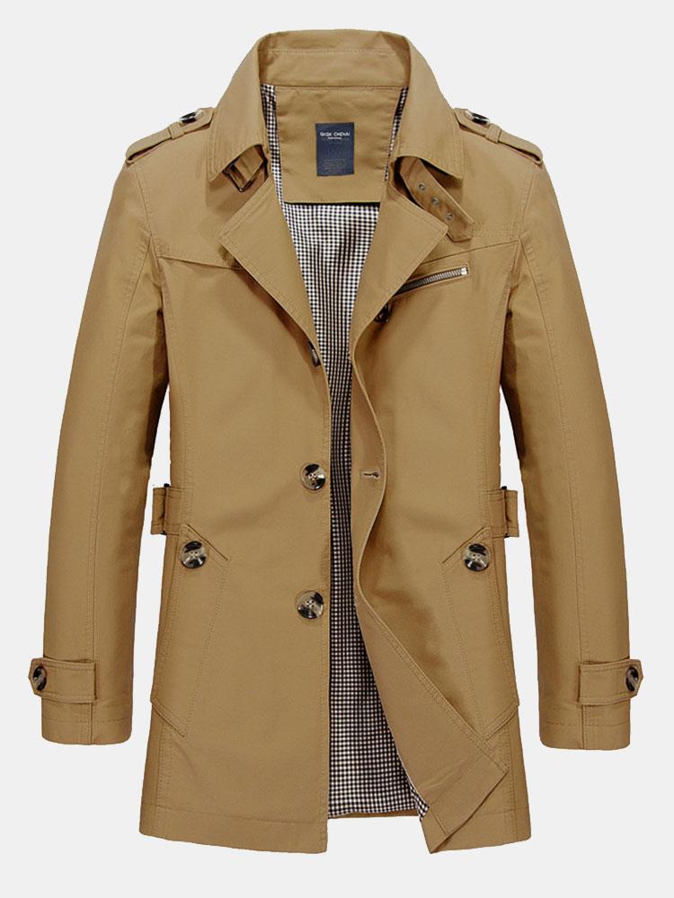 Manteau long en chino