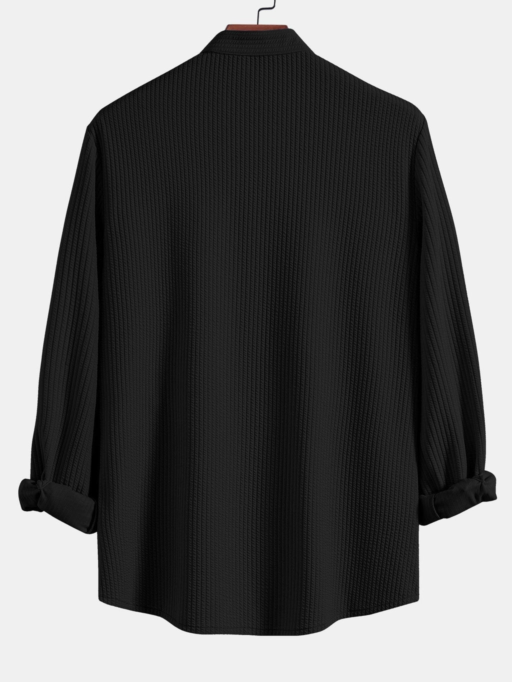 Chemise à manches longues Muscle Fit en tissu bouclé Marco™