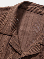 Chemise cubaine en jacquard géométrique Hugo™