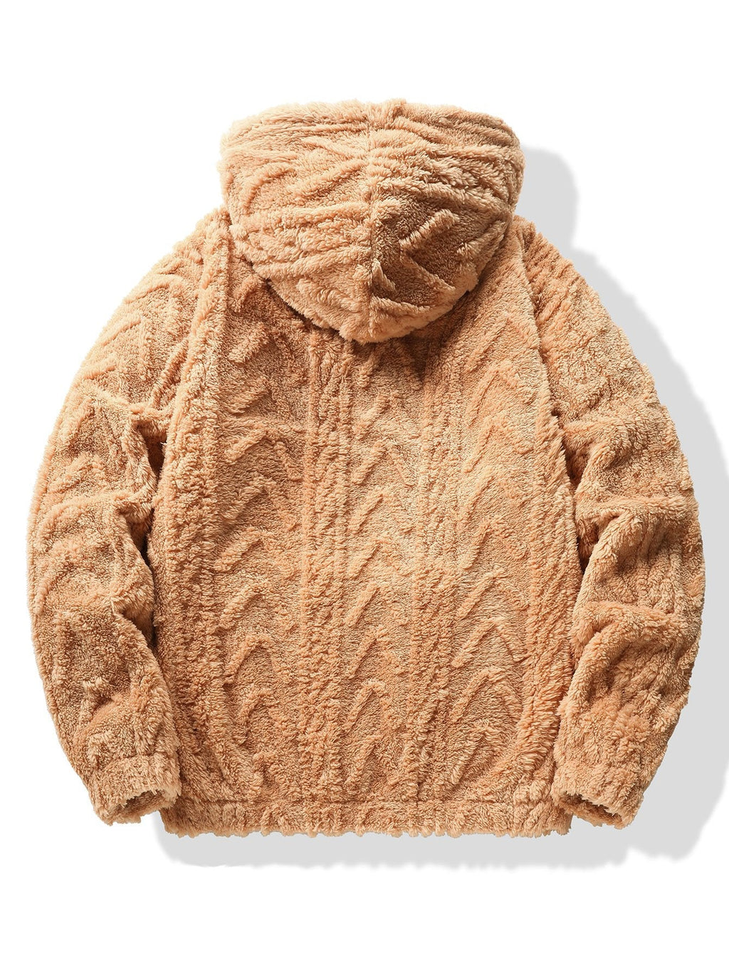 Sweat à capuche en polyester jacquard géométrique™