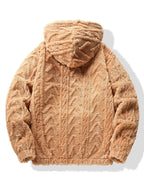 Sweat à capuche en polyester jacquard géométrique™