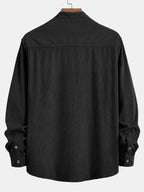 Chemise en velours côtelé col montant Hugo™