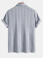 Polo jacquard en polyester et spandex Hugo™