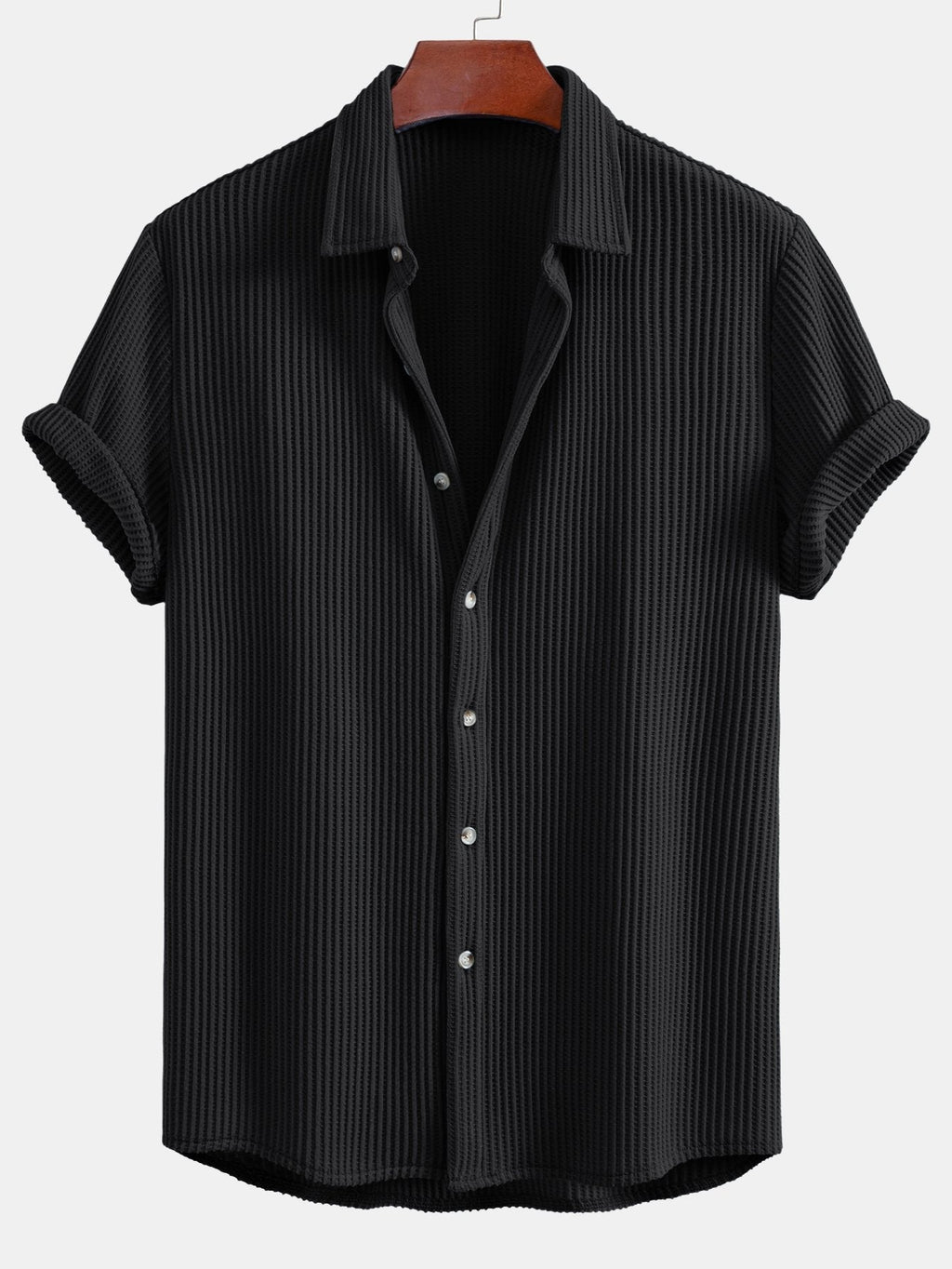Chemise à boutons en tissu gaufré Regular™