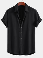 Chemise à boutons en tissu gaufré Regular™
