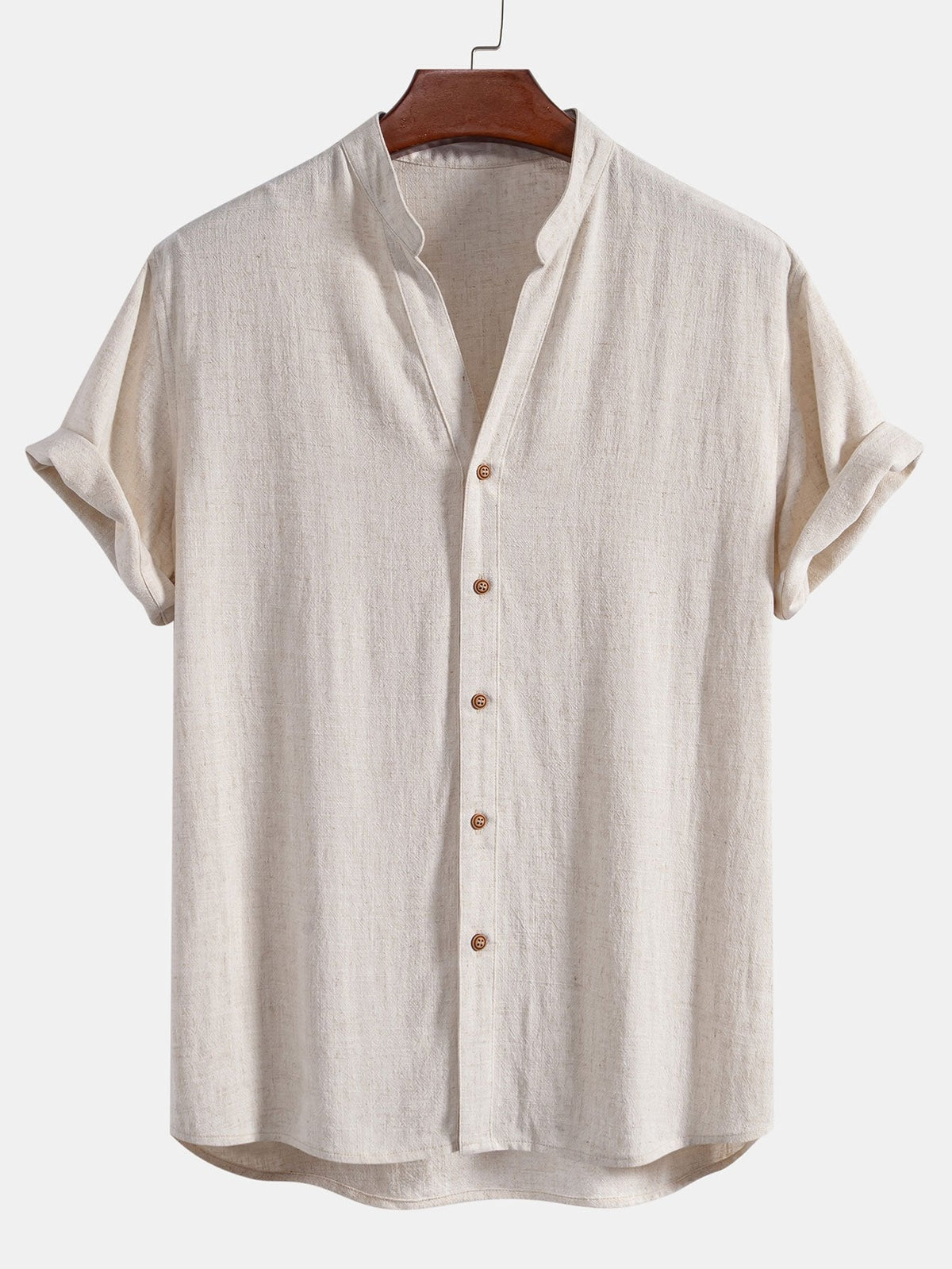 Ensemble chemise col en V lin et rayonne & pantalon droit Linus™