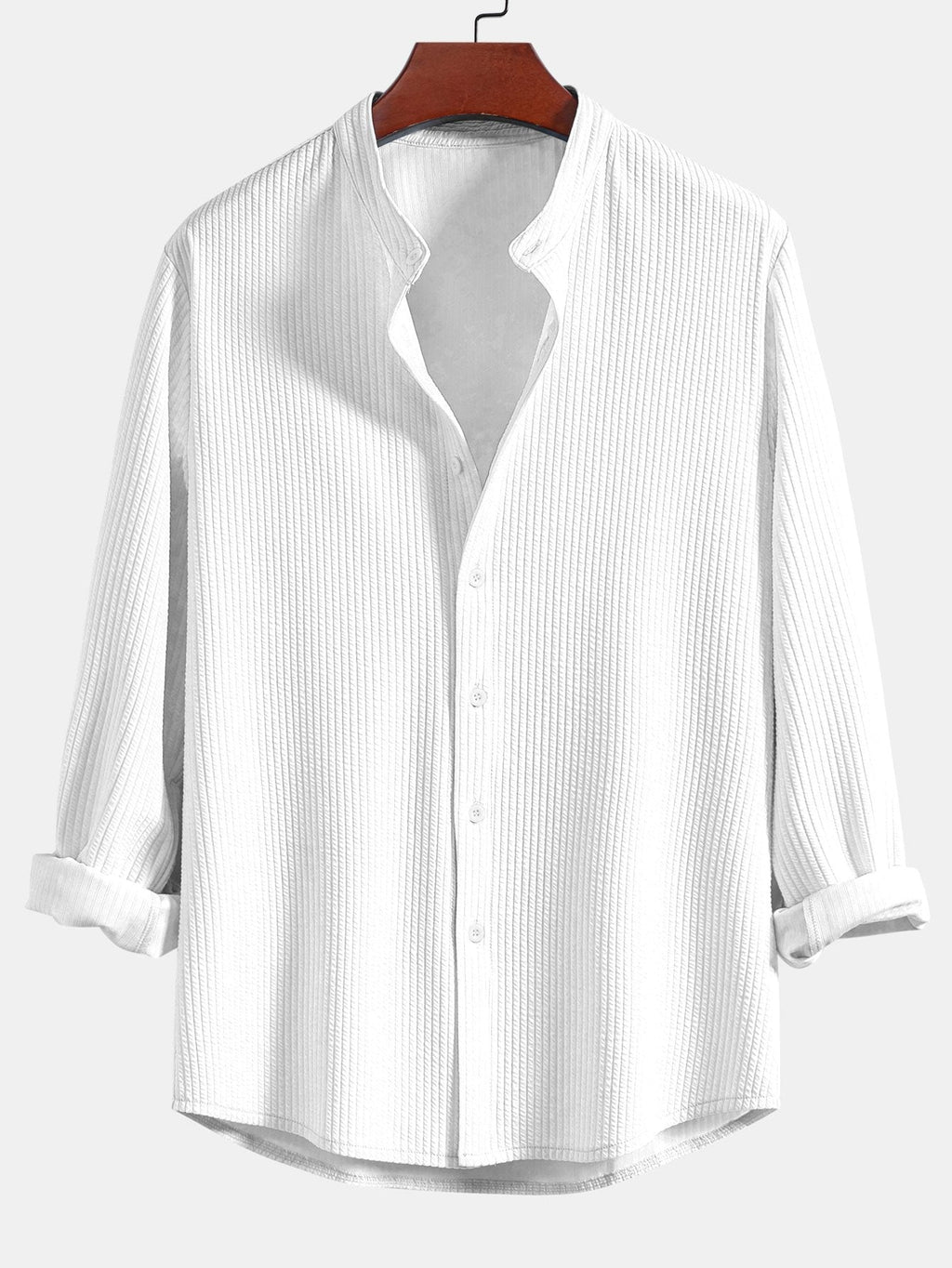 Chemise à manches longues Muscle Fit en tissu bouclé Marco™