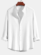 Chemise à manches longues Muscle Fit en tissu bouclé Marco™