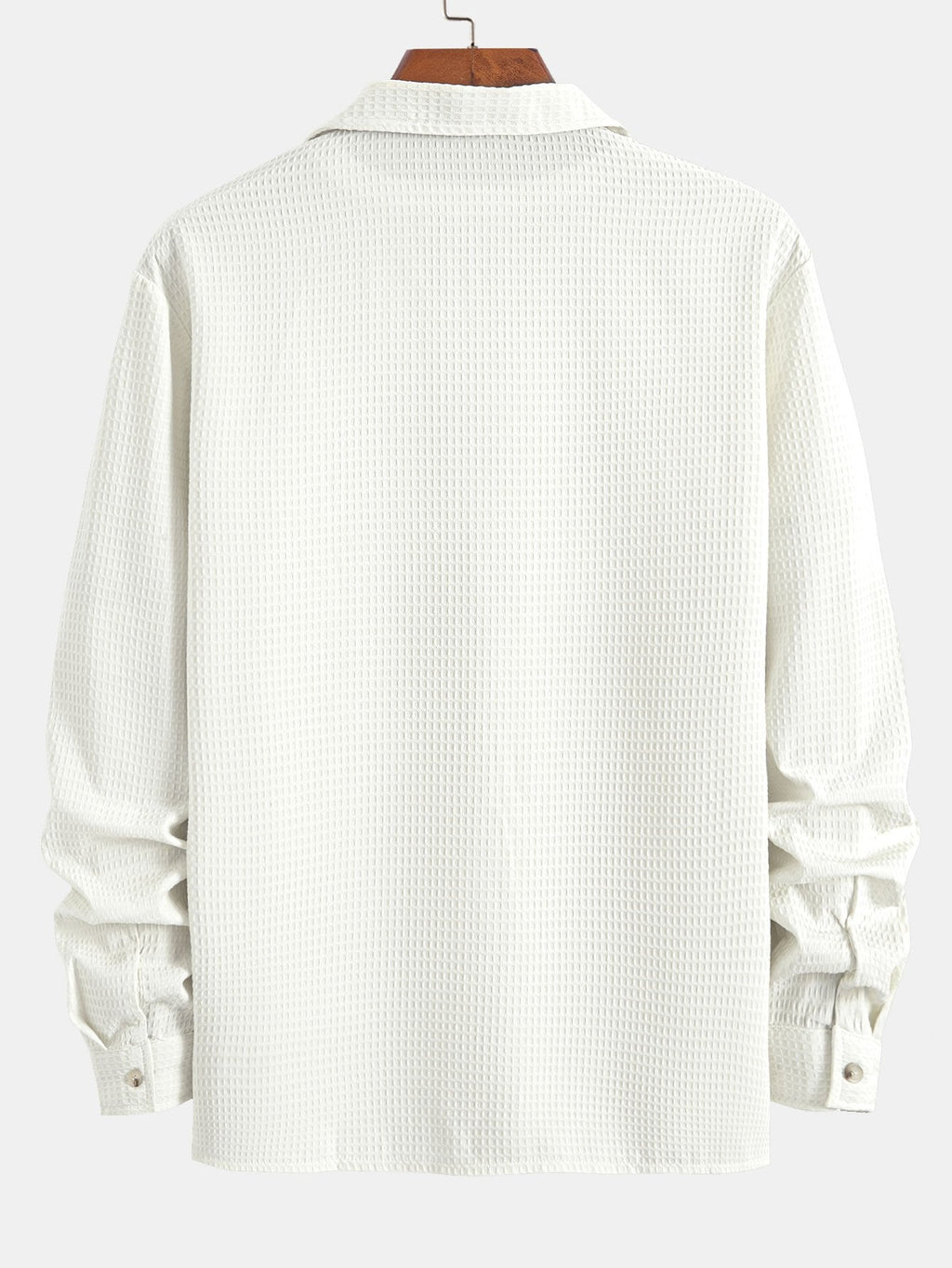Chemise à manches longues en tissu gaufré Hugo™