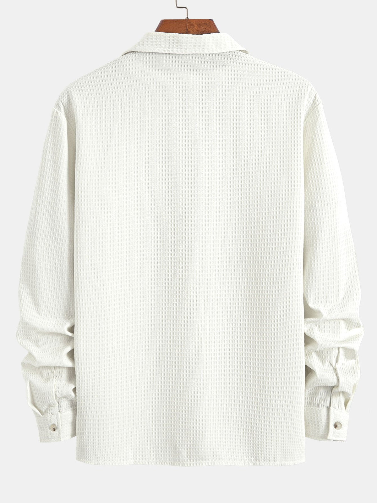Chemise à manches longues en tissu gaufré Hugo™
