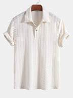 Polo jacquard en polyester et spandex Hugo™