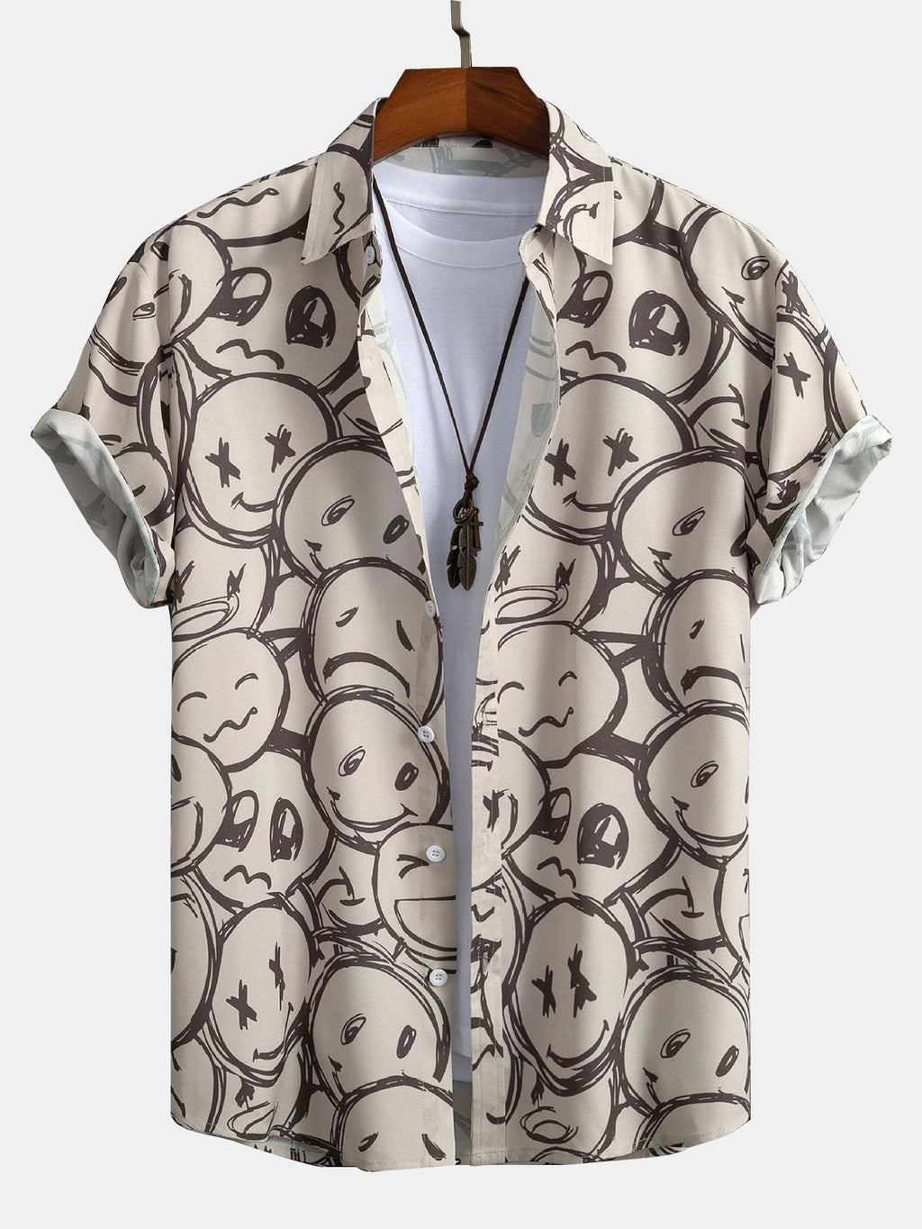 Chemise imprimée smiley en polyester Hugo™