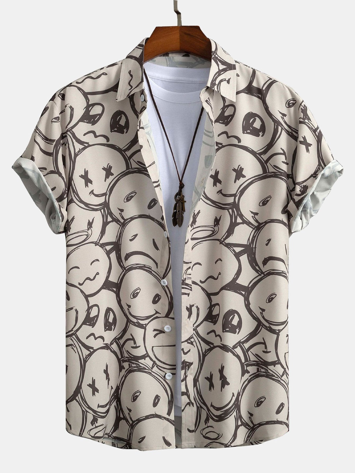 Chemise imprimée smiley en polyester Hugo™