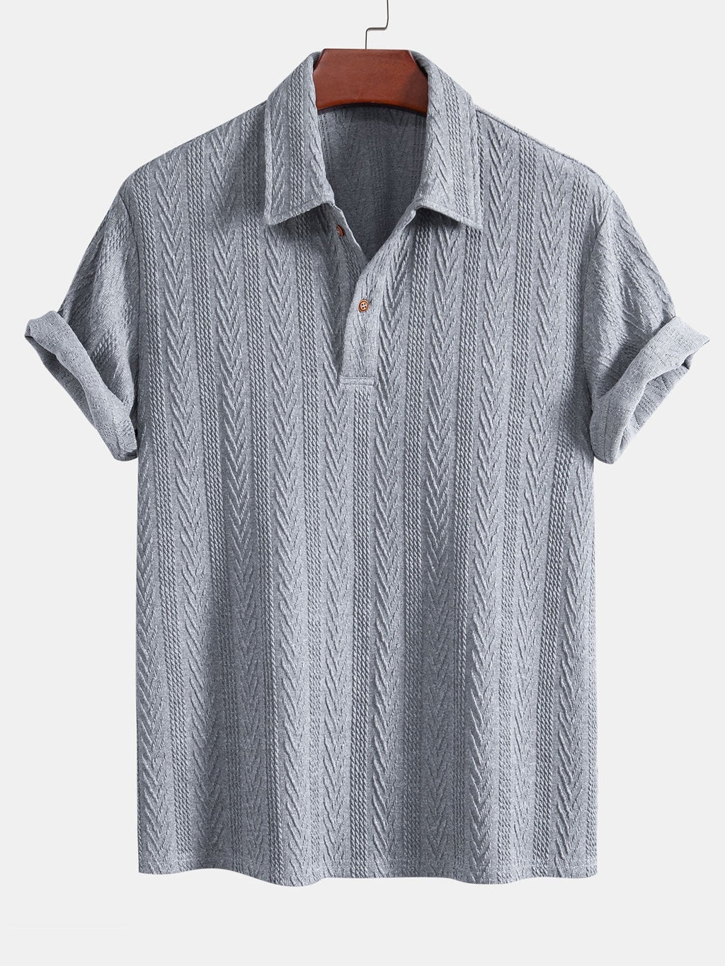 Polo jacquard en polyester et spandex Hugo™
