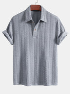 Polo jacquard en polyester et spandex Hugo™