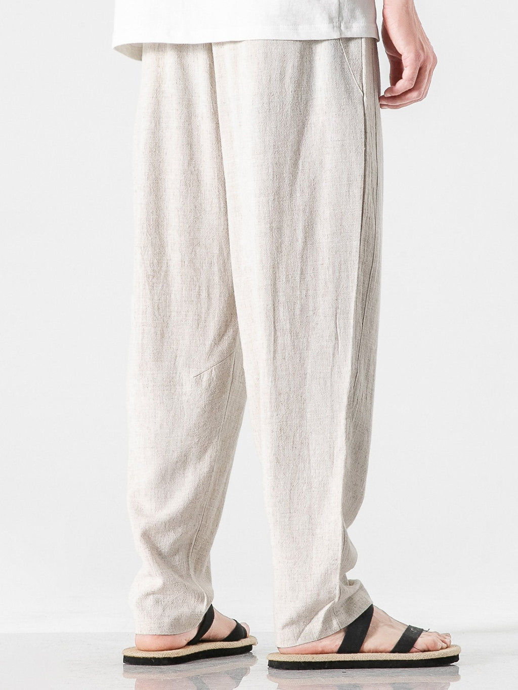 Pantalon sarouel en lin et coton Hugo™