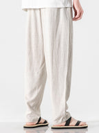 Pantalon sarouel en lin et coton Hugo™