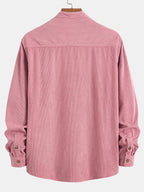 Chemise en velours côtelé col montant Hugo™