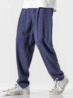 Pantalon sarouel en lin et coton Hugo™