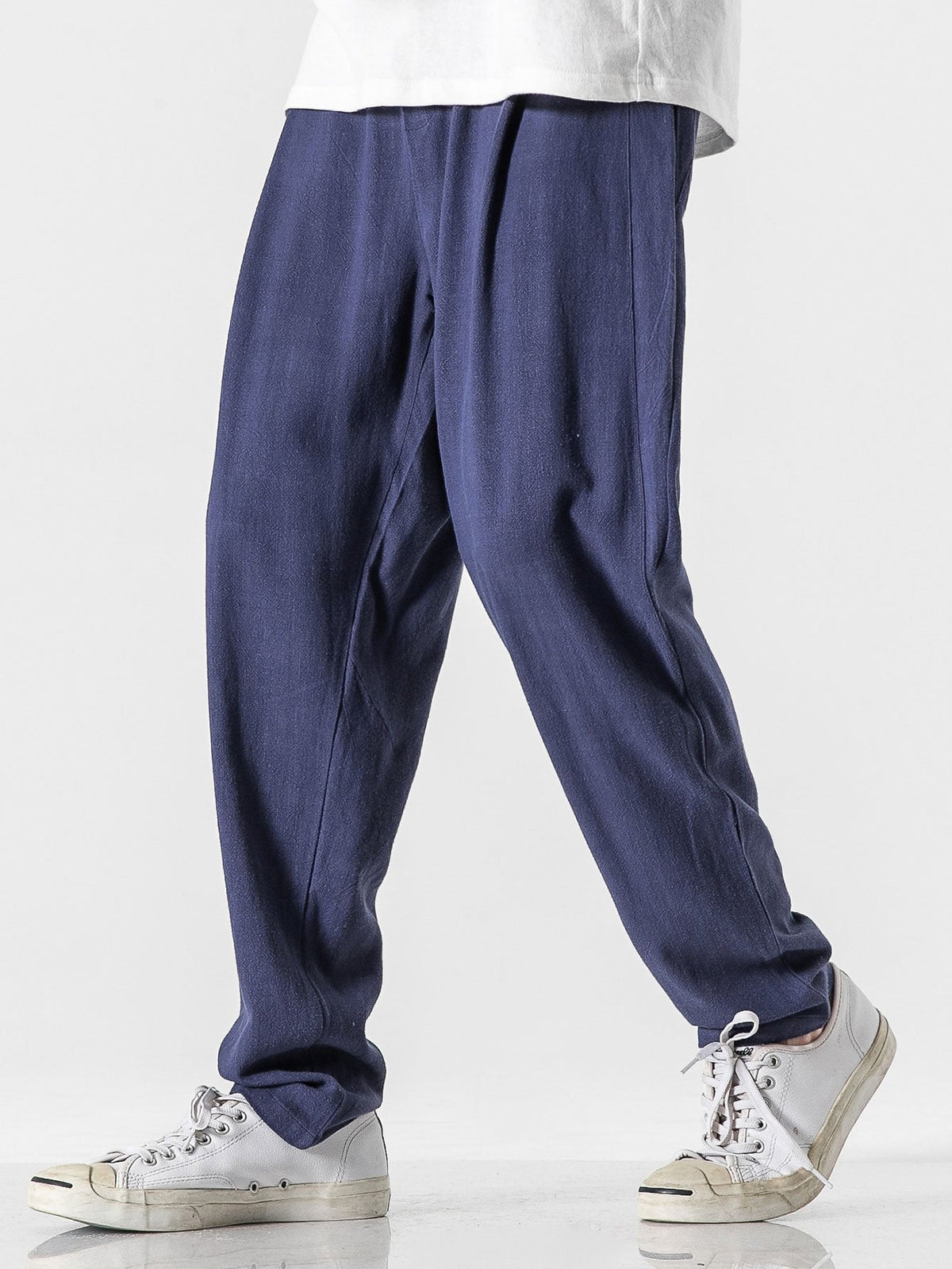 Pantalon sarouel en lin et coton Hugo™