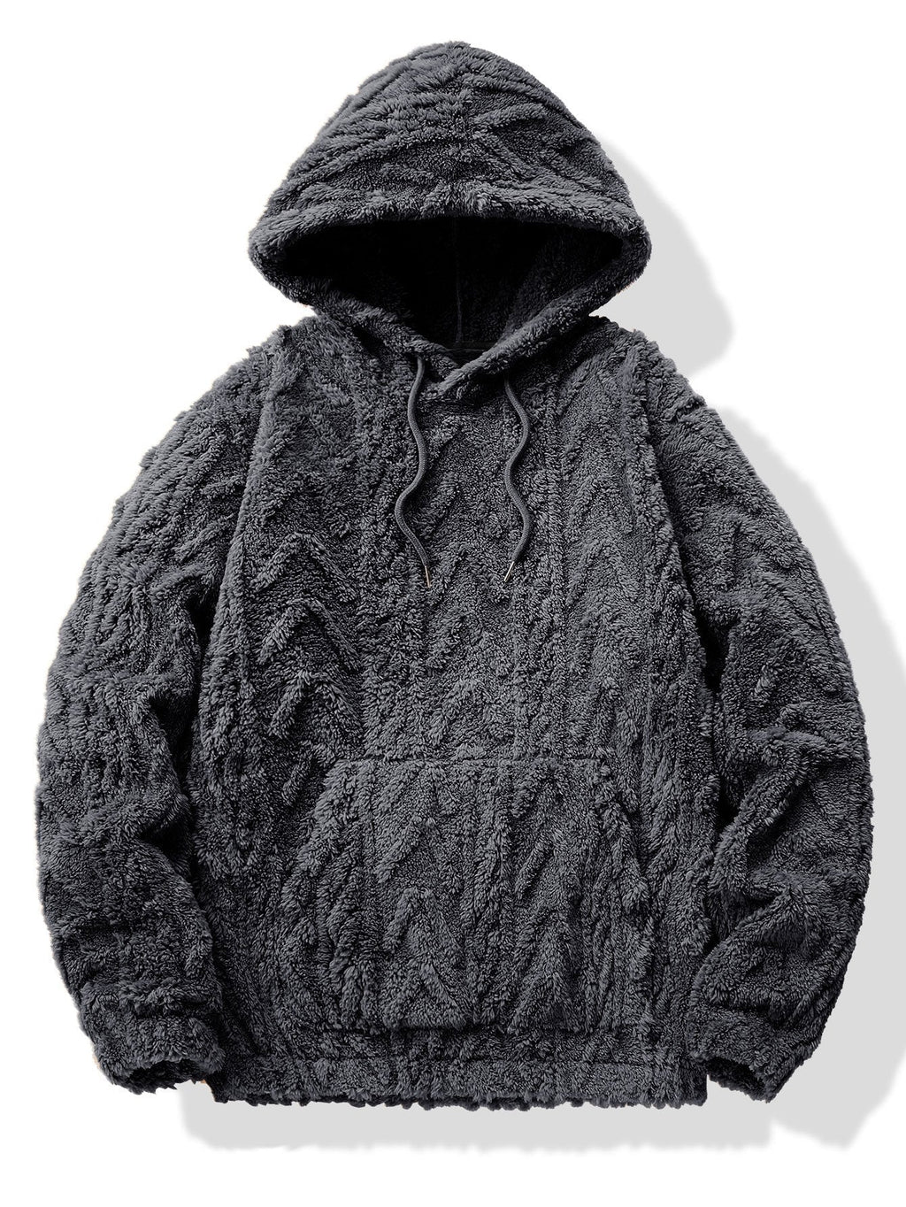 Sweat à capuche en polyester jacquard géométrique™