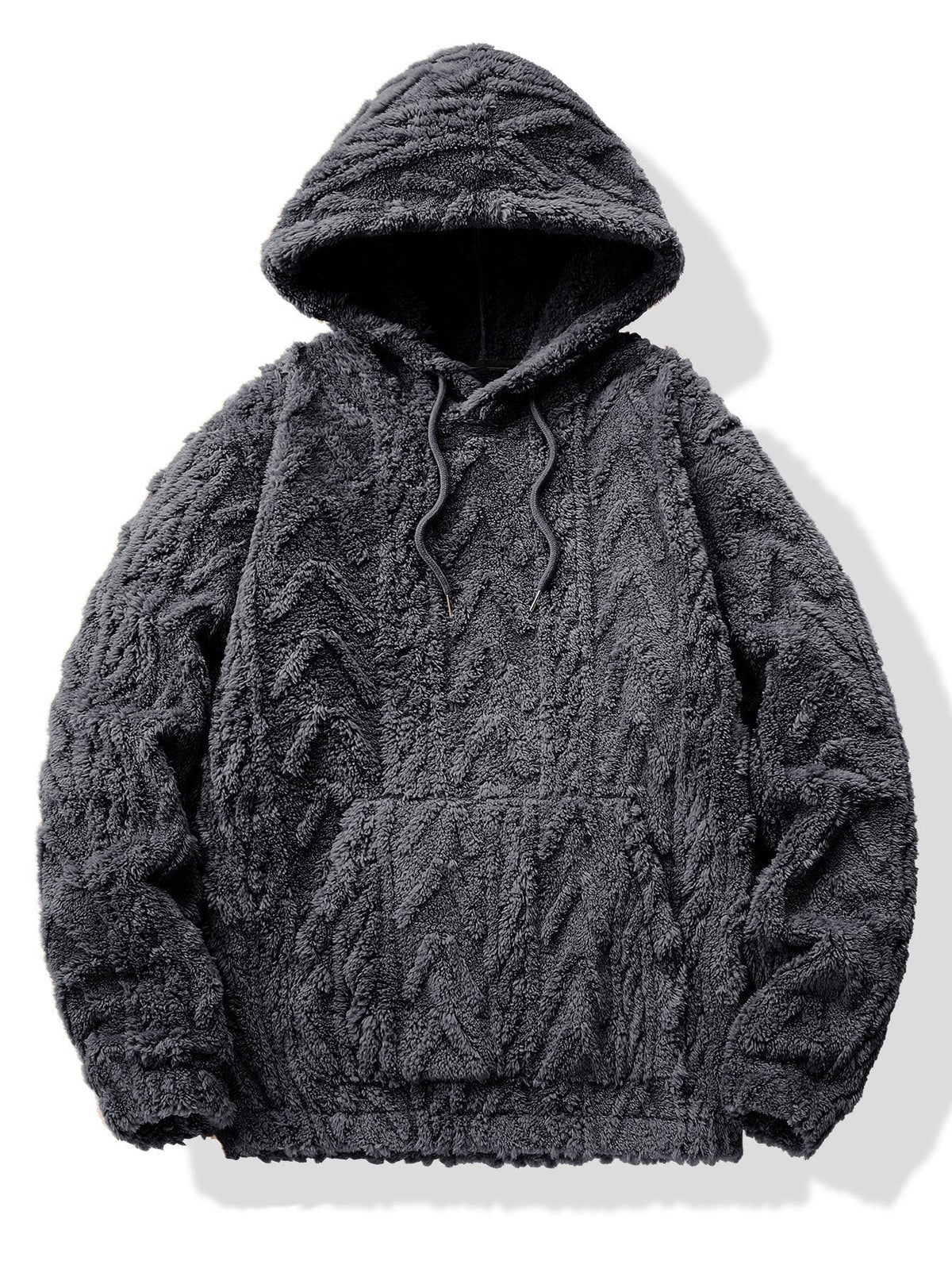 Sweat à capuche en polyester jacquard géométrique™