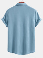 Chemise à boutons en tissu gaufré Regular™