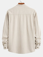 Chemise en velours côtelé col montant Hugo™