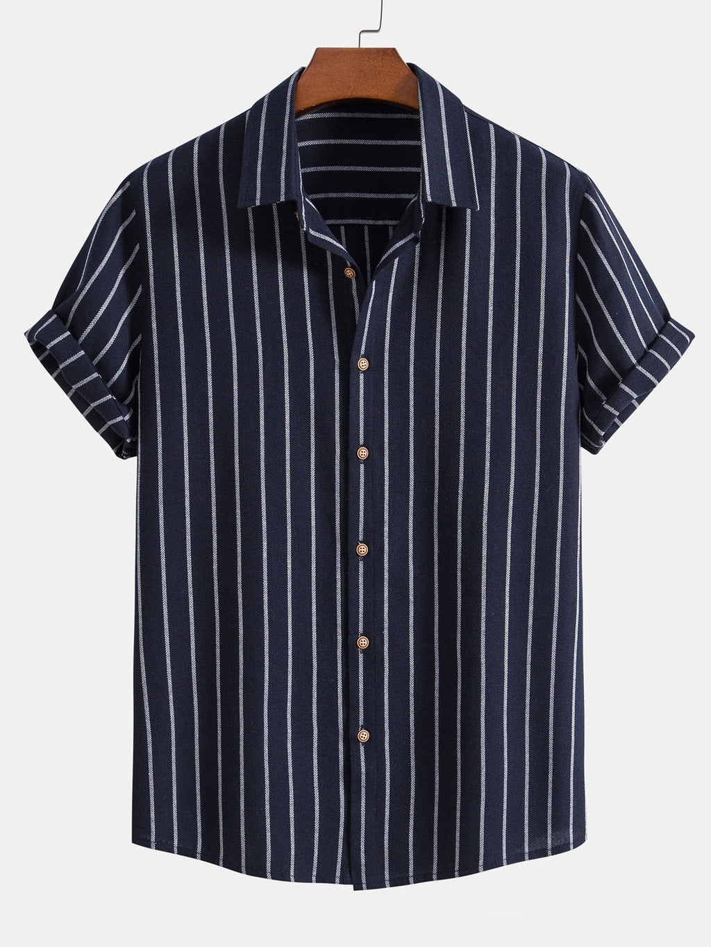 Chemise rayée en mélange coton Hugo™
