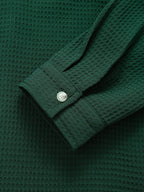Chemise à manches longues en tissu gaufré Hugo™