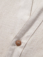 Ensemble chemise col en V lin et rayonne & pantalon droit Linus™